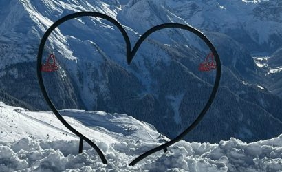 montagne neige et amour